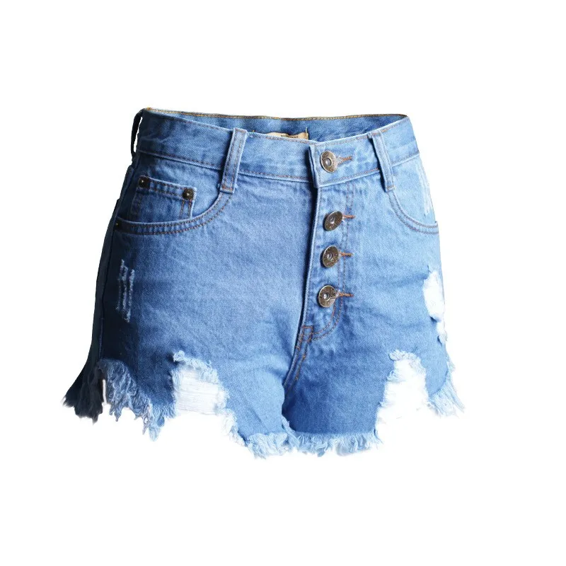 하이웨이스트 여름 웨이드 아웃라인드 진 멀티 버튼 천연 코튼 데님 루즈핏 미드 스트레치 블랙