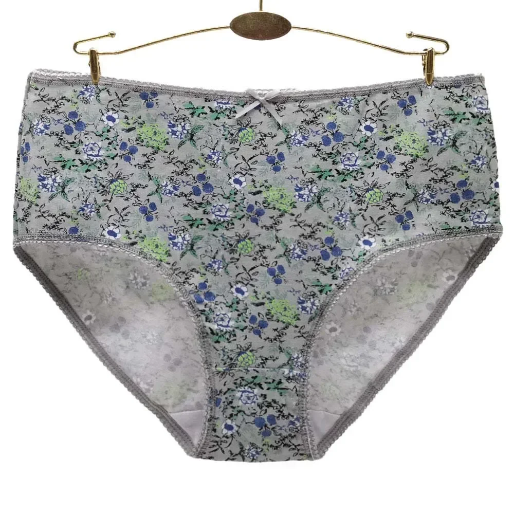 Women Panties Cotton Underwear Plus Size Briefs Female Knickers Lady Lingerie Girl intimate Underpants 3 Pieces/lot