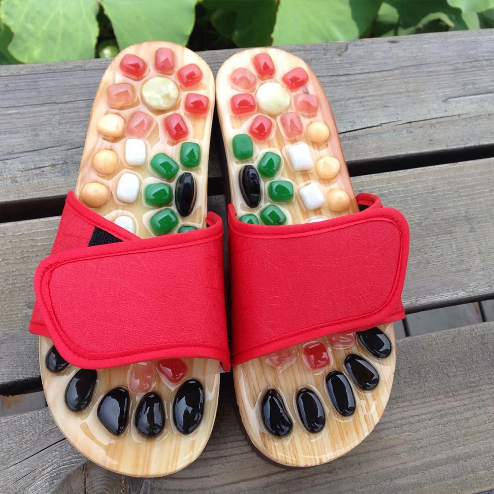 

Massage Slippers Cobblestone Shoes Foot Health Sandals Pu Eva Comfortable Sole Massage Anti Fatigue Plantar Fasciitis Relief