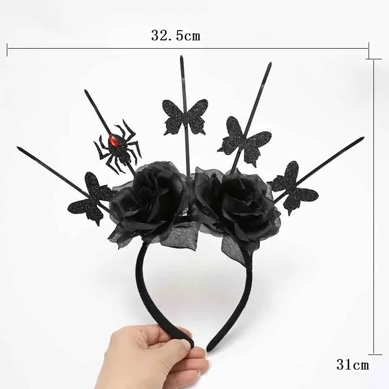 1pcs Spider Web Hair Hoop Headband Cosplay Flower Devil Wedding Festival