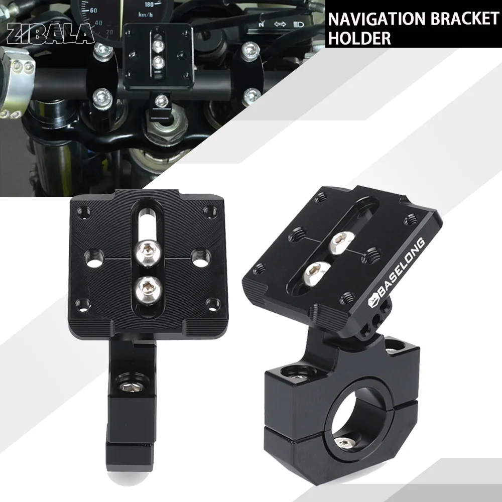 FOR SUZUKI FOR BMW FOR HUSABERG FOR YAMAHA FOR HONDA FOR KAWASAKI FOR APRILIA FOR BENELLI 22mm 28mm Navigation Plate Bracket