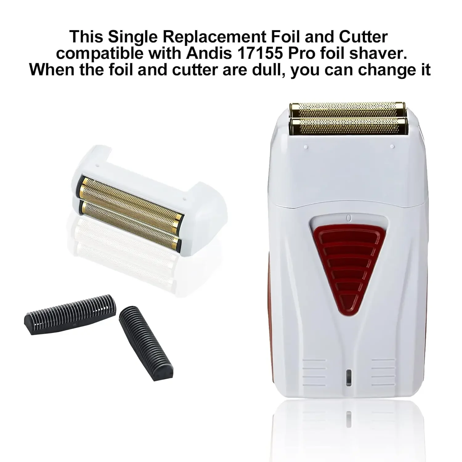 Electric Shaver Replacement Foil and Cutters Fit For Andis 17150(TS-1)，17155，17200  Replacement Accessories Head Blade