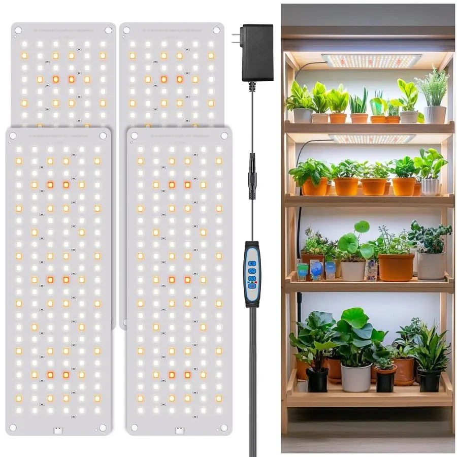 

Lights for Seed Starting, 552 LED Full Spectrum Plant Light Panel for Growing Indoor Plants, Slim Grow Lamp with UL Adapter, 6 1
