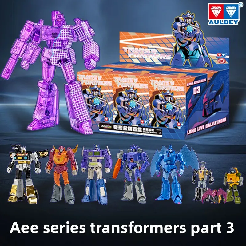 AULEDY Transformers AAE Series 3-Blindbox, hoch bewegliche Actionfigur, Galvatron Optimus Prime, Sammlerspielzeug, Weihnachtsgeschenk