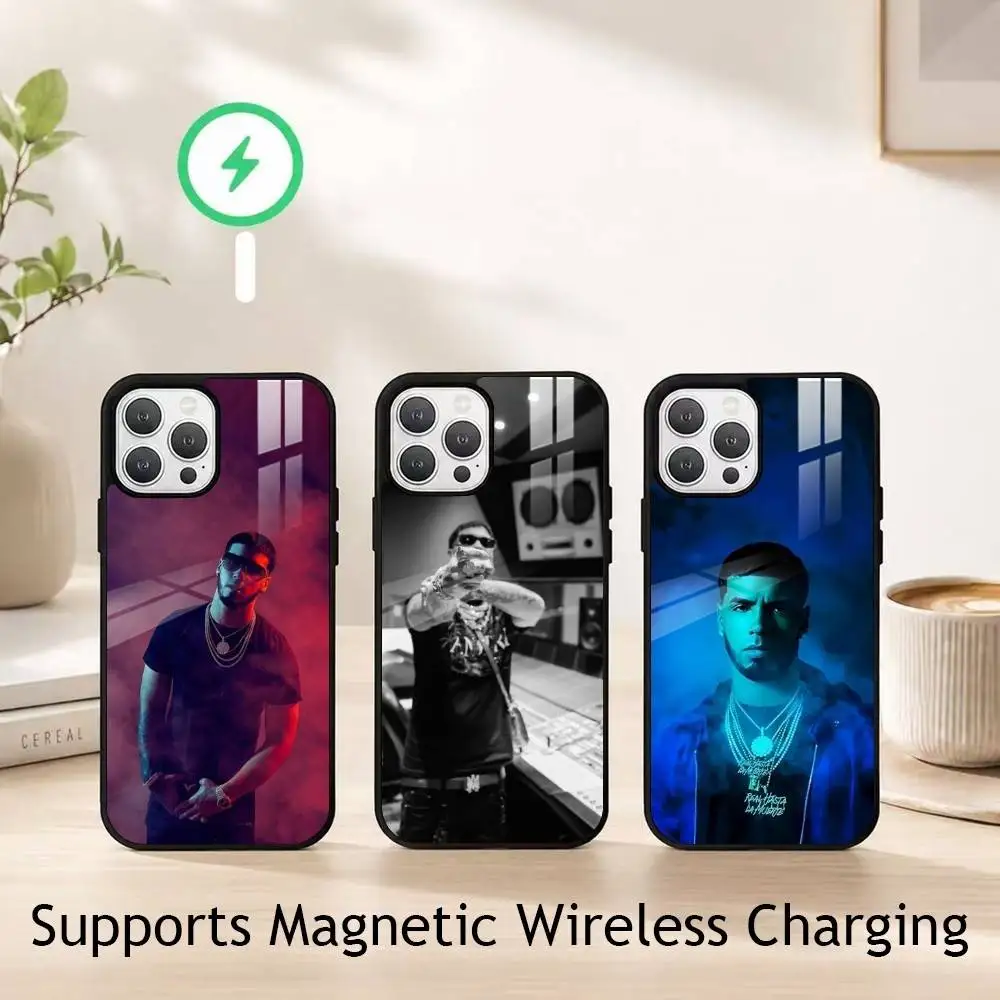 

Latin Rapper Anuel AA Phone Case For iPhone17,16,15,14,13,12,11 Plus,Pro Supports Magnetic Wireless Charging