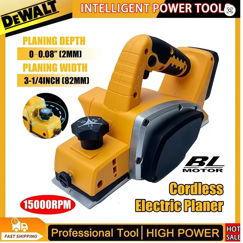 

Электрический фрезер DeWALT для обработки дерева, мощный электрический триммер, инструмент для фрезерования, гравировки и нарезки пазов, совместим с аккумуляторами 18В и 20В.