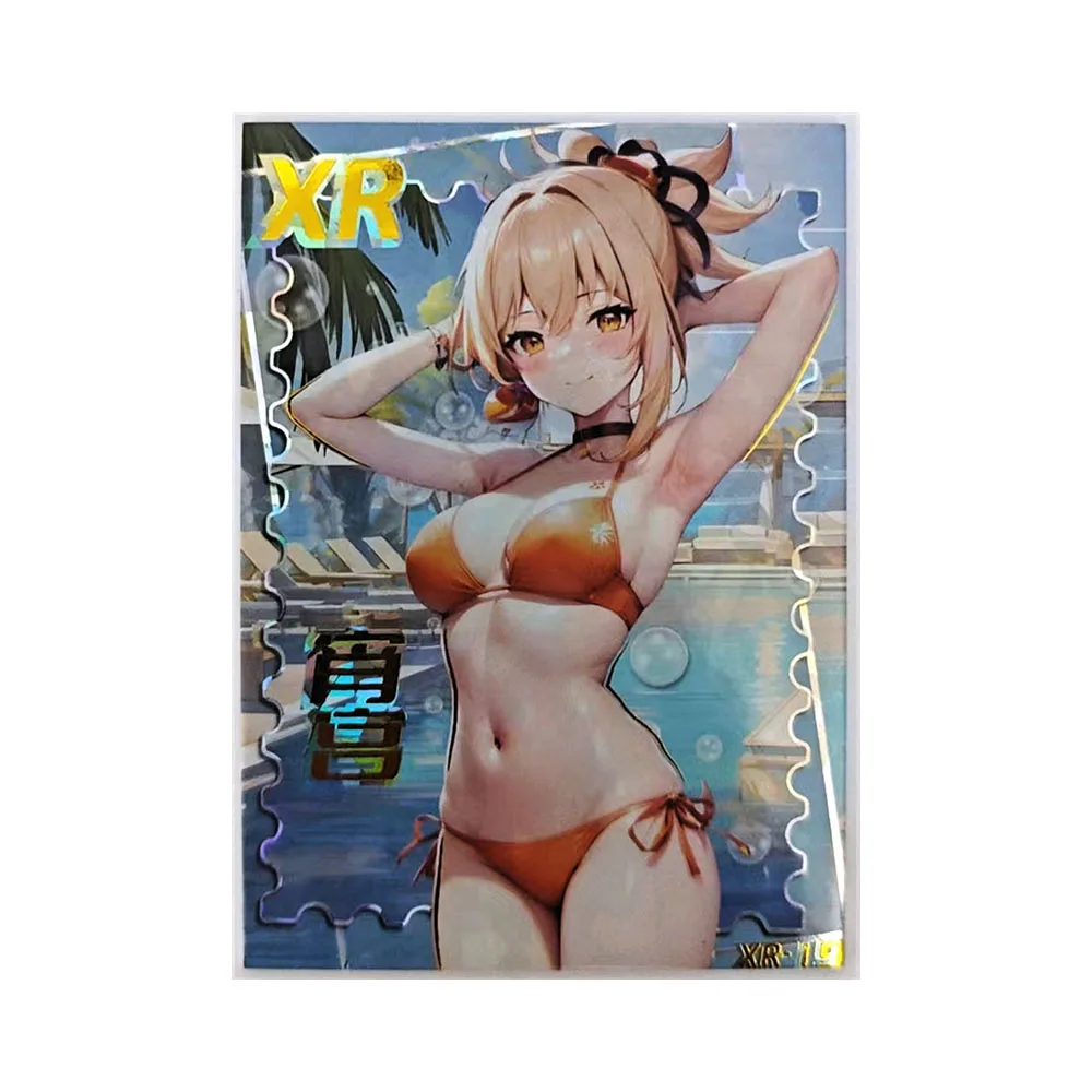 Anime Goddess Tales XR Yor Forger Barbara Kamisato Ayaka Paimon Boys Games Toys Collectible Cards Birthday Gifts Board Games