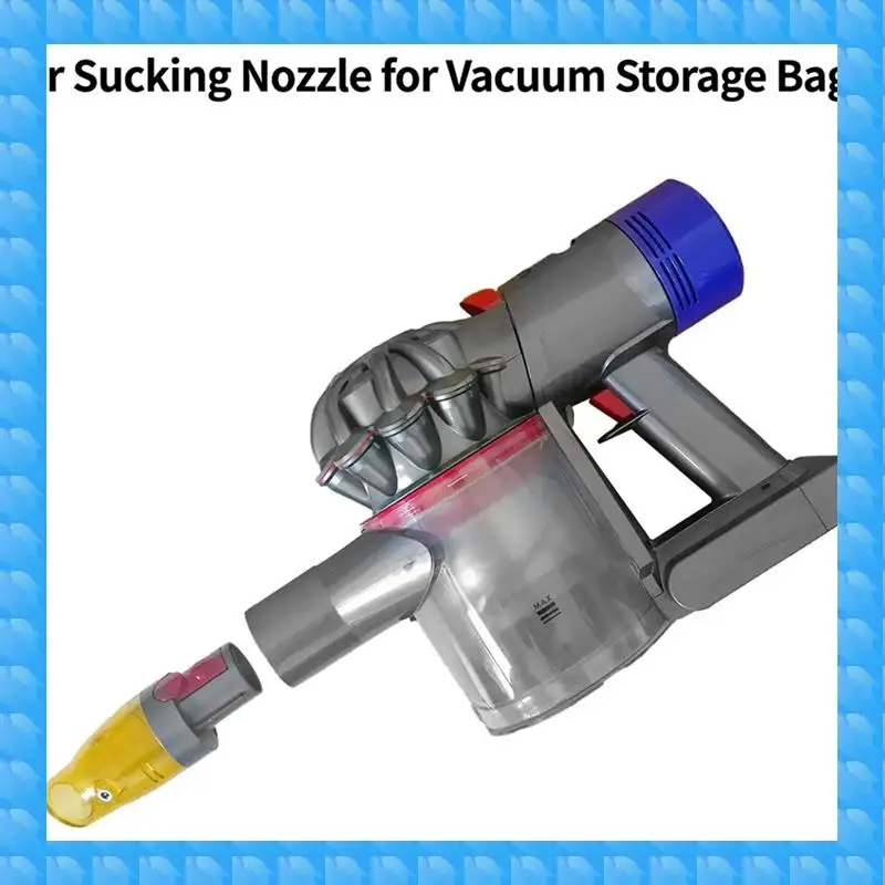 

ETRT 2X Air Sucking Attachment For Dyson Vacuum Cleaner V7 V8 V10 V11 V15, Helps To Suck Air Out Of Vacuum Bags Yellow