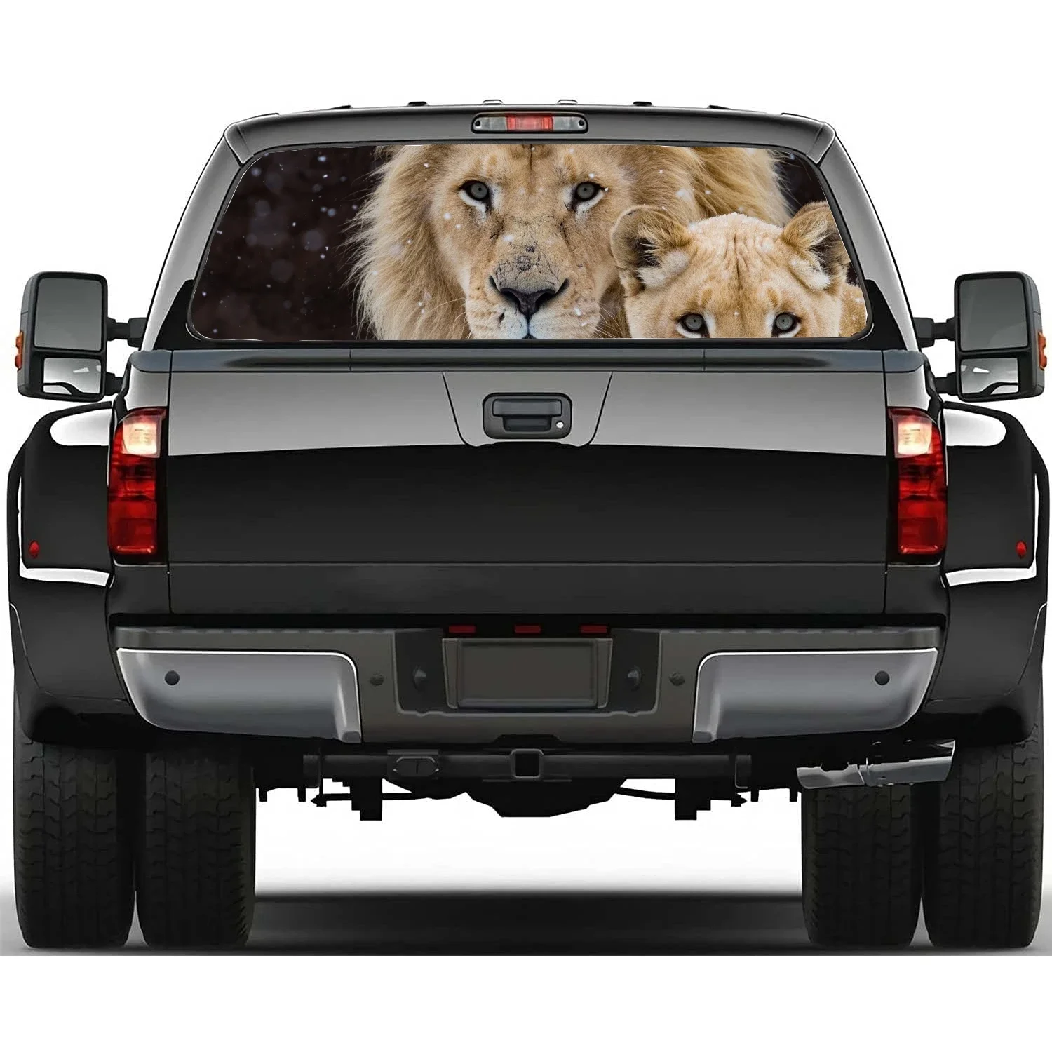 

lion animal Car Window Sticker Vinyl Translucent Decoration Truck Self-Adhesive Paint Film Car Decal Sticker