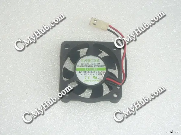 For EVERCOOL EC4010 DC5V 0.11A 0.55W 4010 4CM 40MM 40X40X10MM 2pin Cooling Fan EC4010