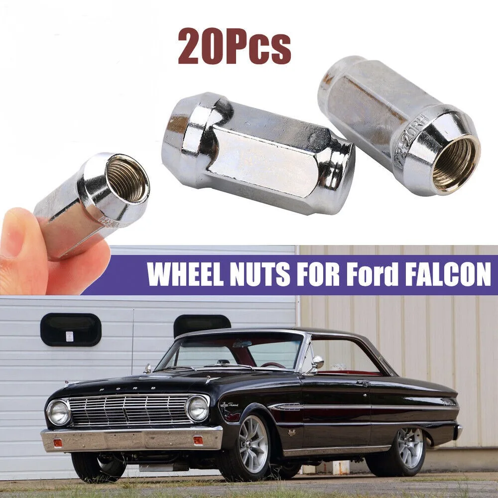 

20x 1/2" Chrome Wheel Nuts 35mm for Ford Falcon FG BF BA AU EL EF EA EB XC