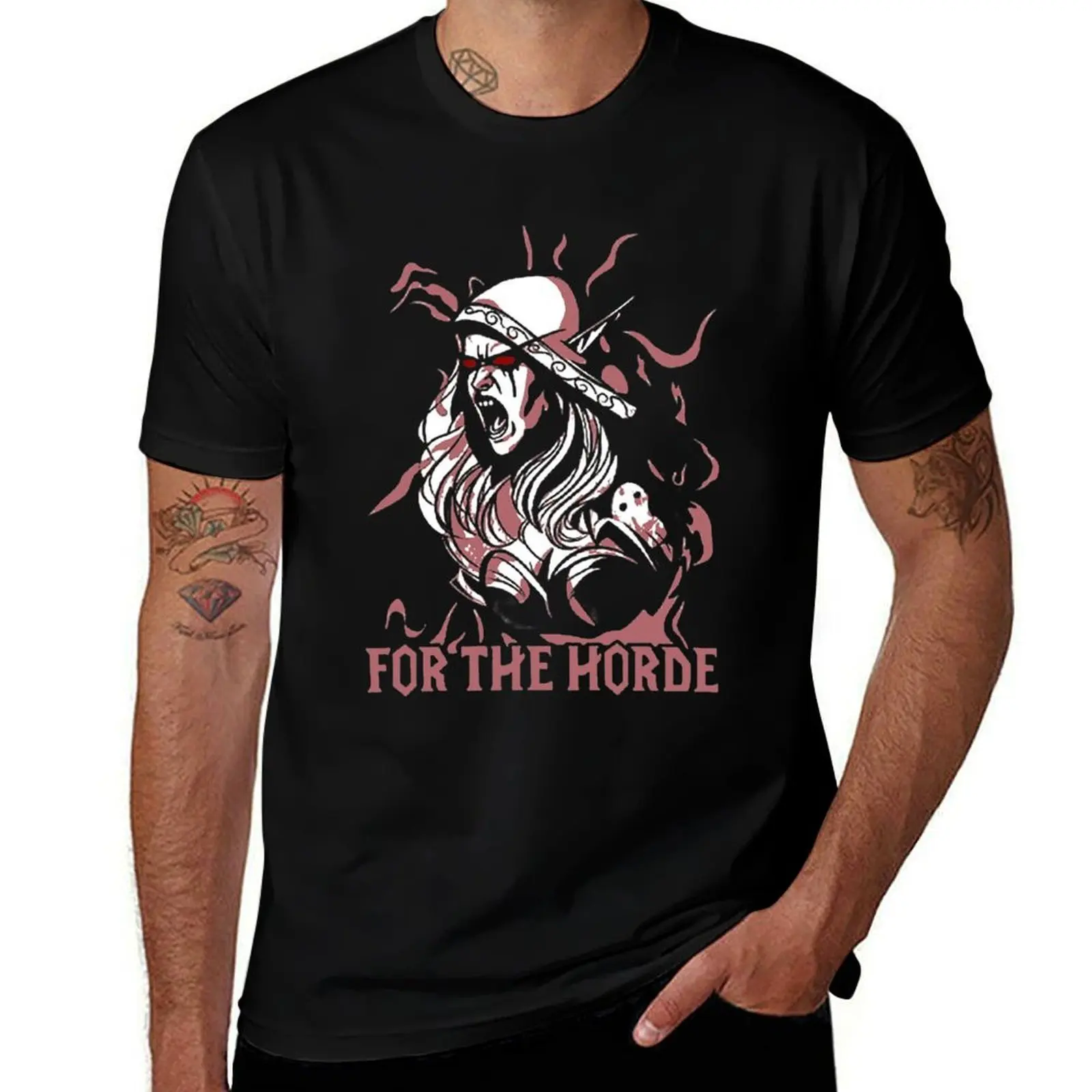 For The Horde – Sylvanas Windrunner T-Shirt man t shirts for men T-Shirt