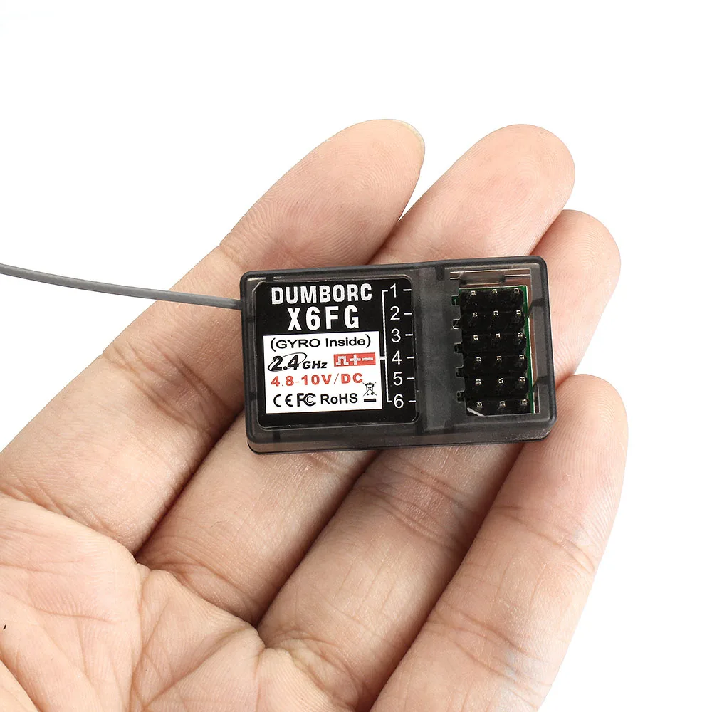 

DUMBORC X6F X6FG X6DC X6DCG Angle Pin X6F Angle Pin X6FG 2.4G 6CH Mini Receiver for X4 X5 X6 X6P RC Car Boat Remote Controller