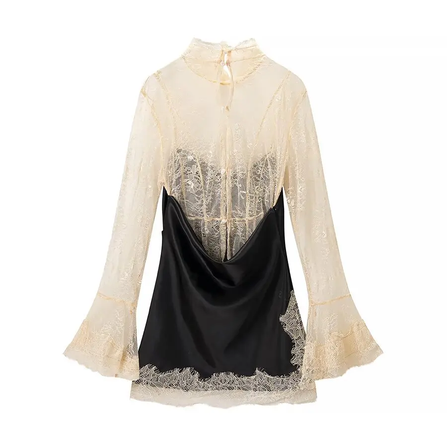 Women Elegant Solid Shawl Mini Dress Fashion Round Neck Waist Cinching Slim Fit Short Dresses For Daily Evening Dinner Vestidos