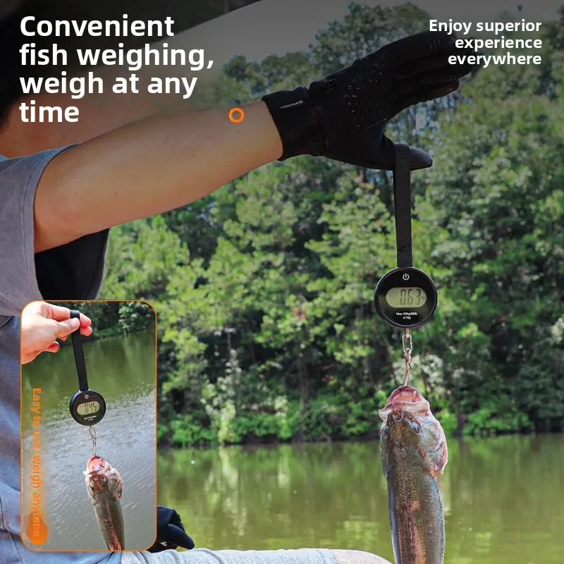Portable Mini Fishing Electronic Scale, High Precision Handheld Weighing Device for Catching Fish, Luggage & Outdoor Use