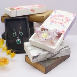 10pcs New Gift Boxes Vintage Kraft Paper/White/Black/PVC Drawer Boxes Candy Boxes