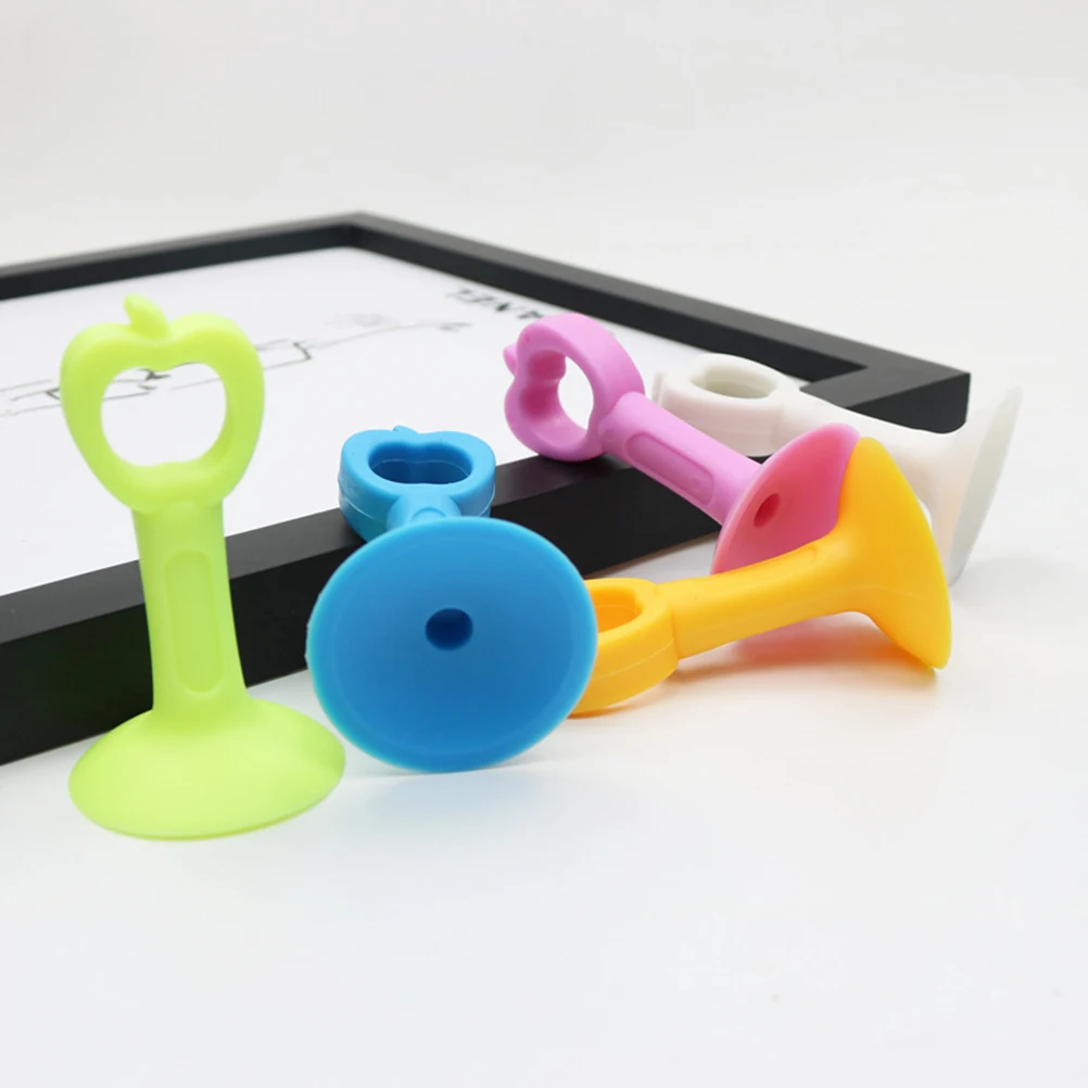 

10 Pcs Bathroom Door Block Suction Doorknob Stopper Protector Silicone Bumper Punching