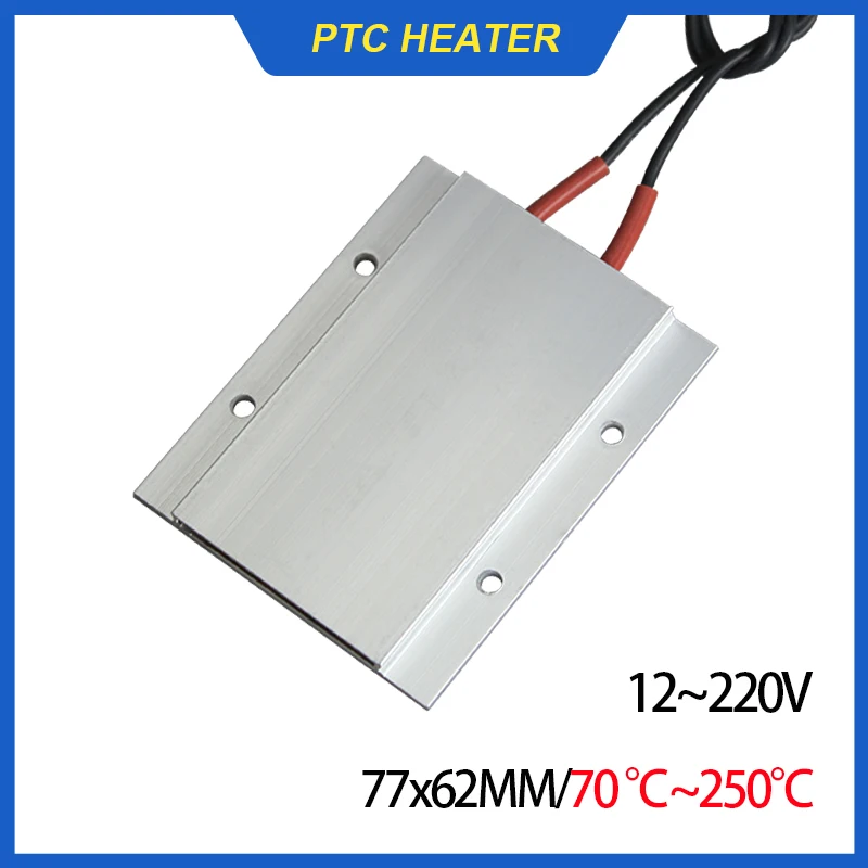 12V ~ 220V stała temperatura ceramiczny arkusz grzejny PTC demontaż montaż koraliki do lampy LED grzejnik stacja rozlutownicza 77x62mm