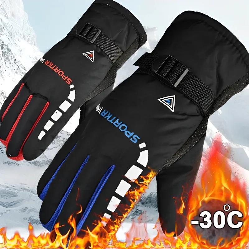 Guanti da ciclismo invernali impermeabili da uomo guanti da sci per Sport all\'aria aperta antivento bici da bicicletta Scooter da equitazione guanti