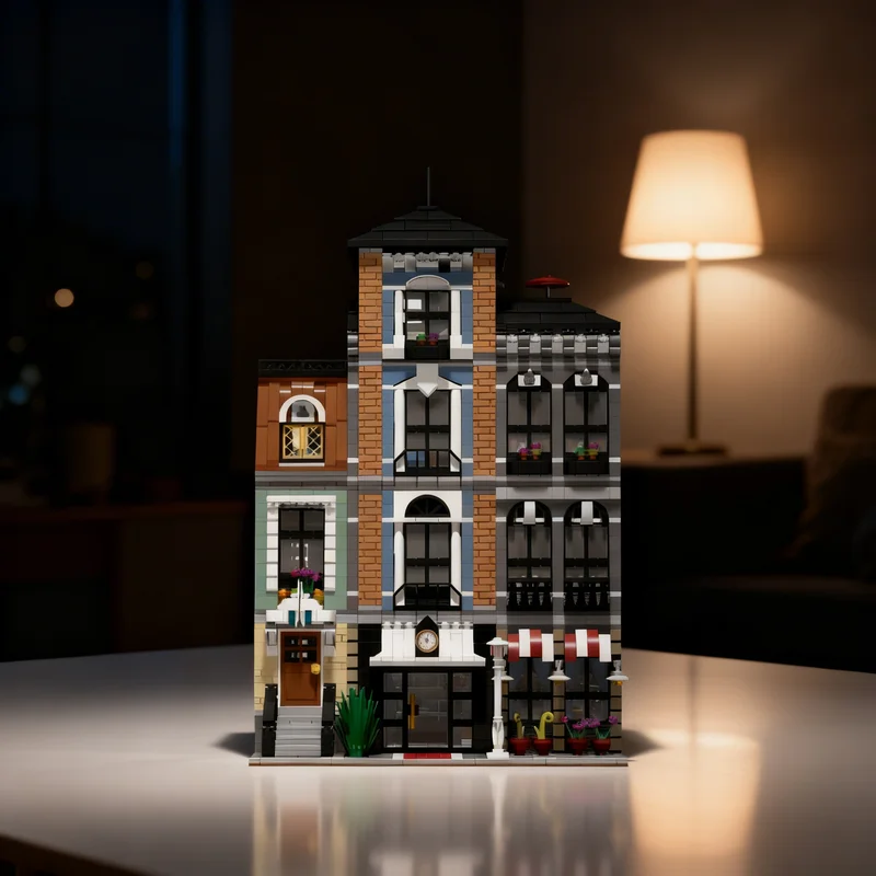 

3760pcs MOC Hotel Modular Streetscape Model Building Blocks Construction Toy Assemble Christmas Gift Creative DIY Idea