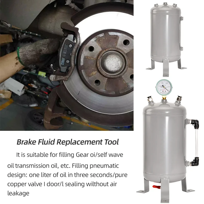 5L Small Air Pressure Tank Compressor Tank Carbon Steel Vertical Gas Storage Tank Vacuum Tank Buffer Gas Tank