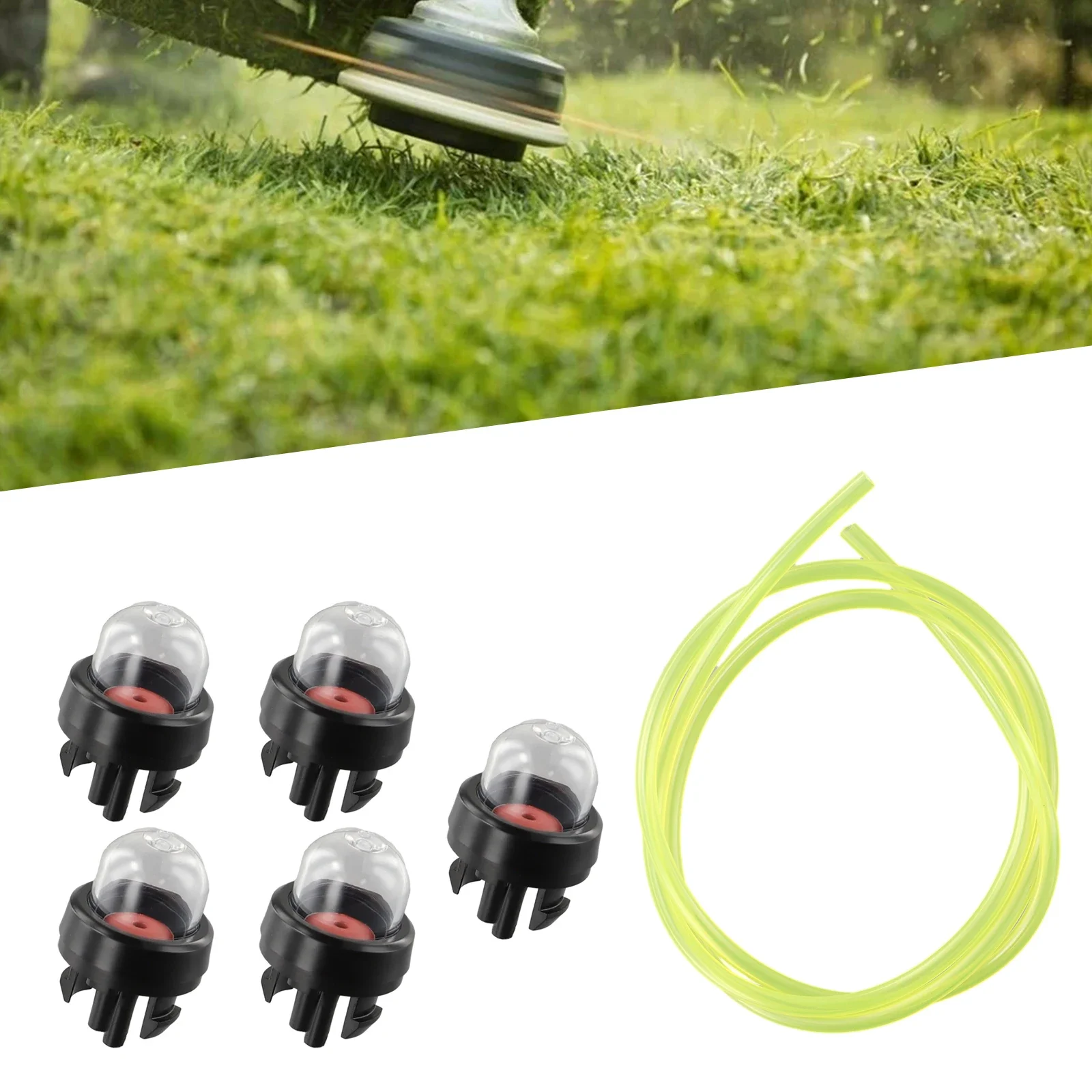 5Pcs Primer Bulb1M Fuel Line For Ryo Bi For Mccullock For Stihls Trimmer Chainsaw Blower Lawn Mower Parts Garden Power Tools