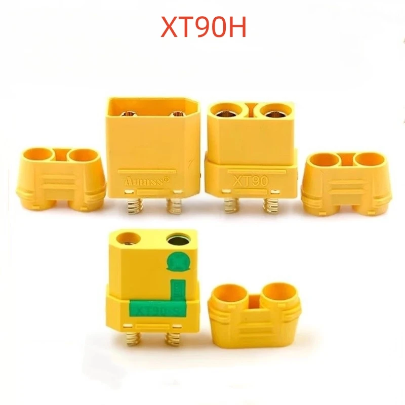 Amass XT90S-F plug XT90H high-current model aircraft gold-plated banana plug Amass lithium battery connector