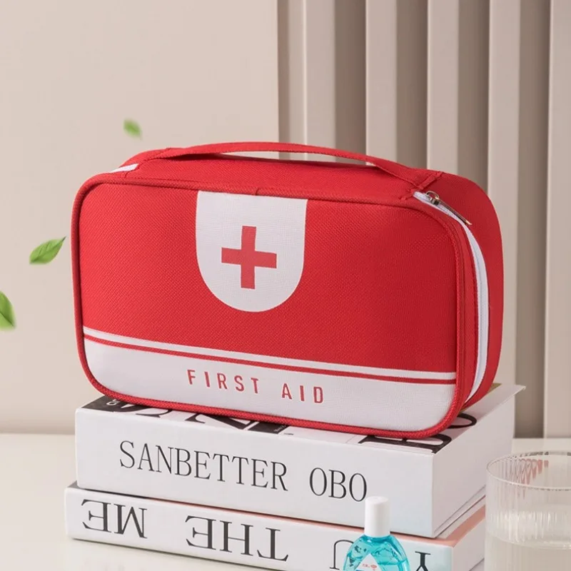Portable Small Medicine Box - Home First Aid Kit Travel Health Care Emergency Car Storage Bag - Life-Saving Item Kit Emergencia