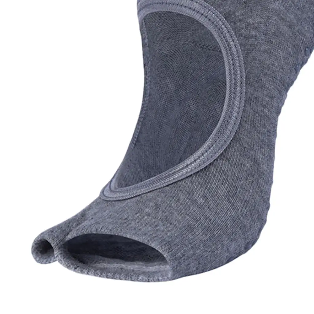 جوارب اليوغا الرياضية النسائية غير قابلة للانزلاق بنصف أصابع القدم #6