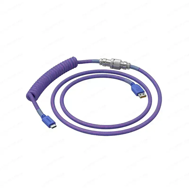 Aviation plug, data connection cable, computer gaming sensor encoding link cable