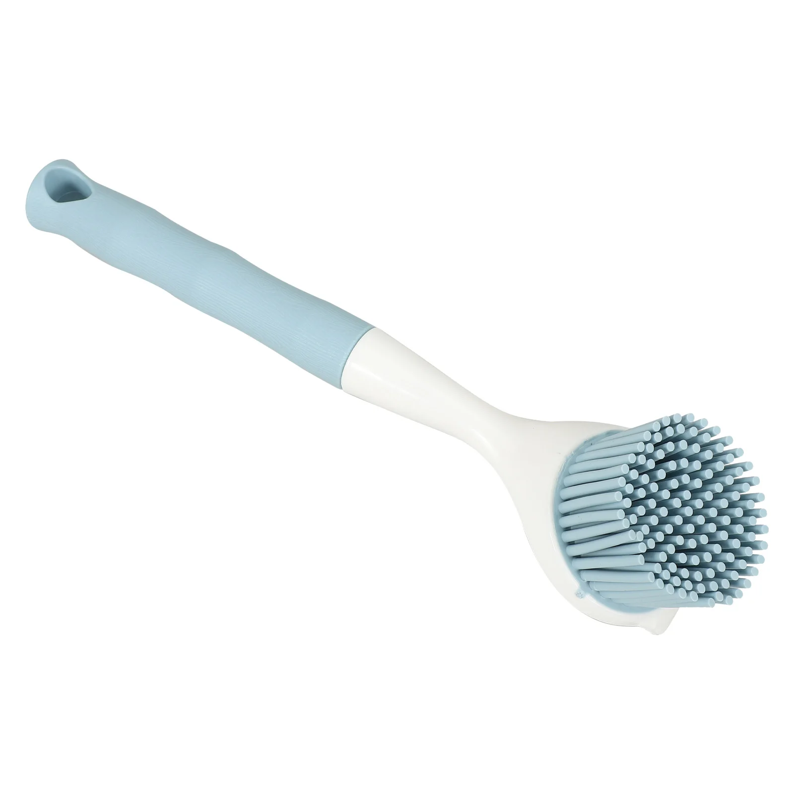 Silicone Pot Brush Cleaning Scrub Dish Cleaners Long Handle Pan Artifact Kitchen with Scrubber