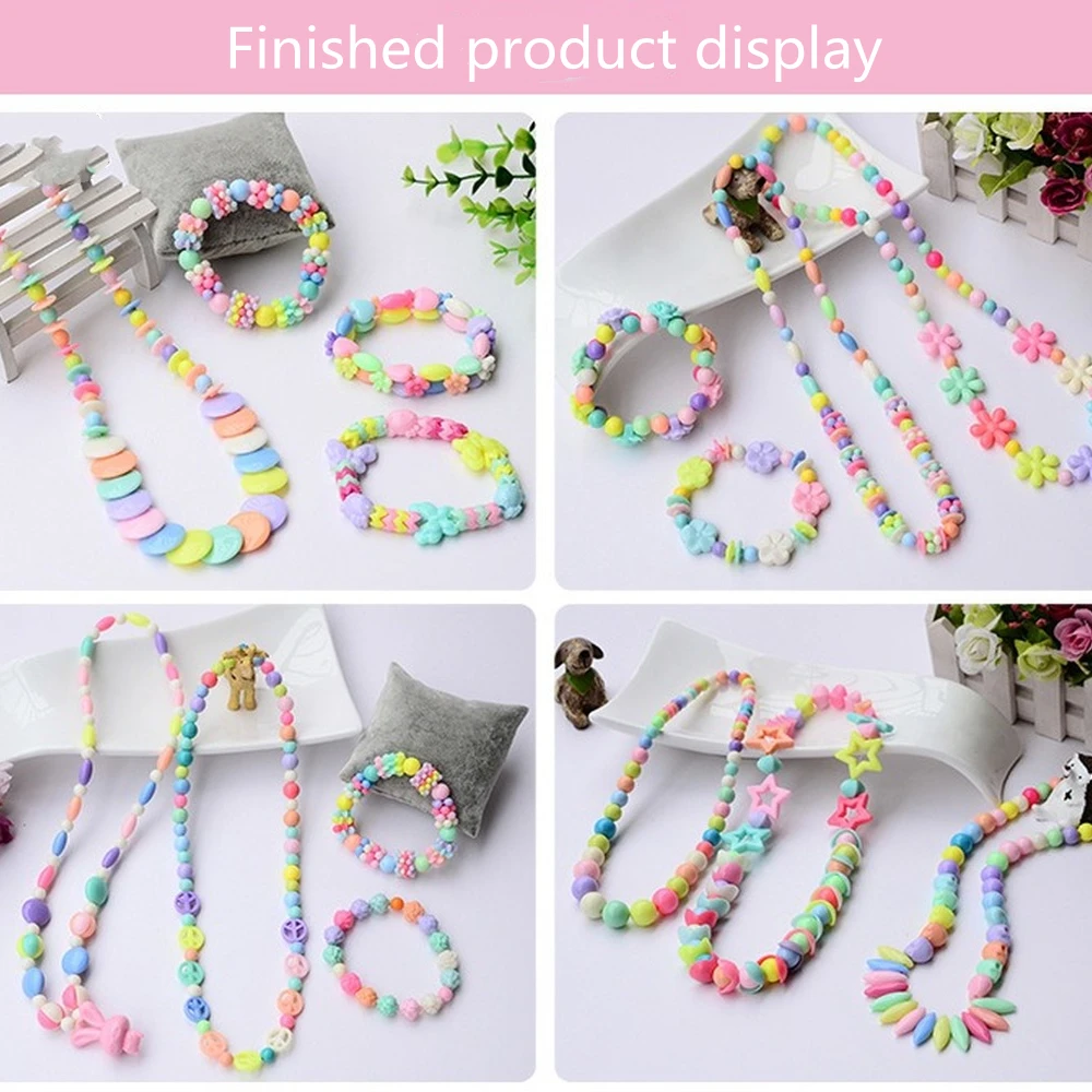 Kit for Make Bracelets Beads Toys for Children DIY 24 Grid Handmade Making Puzzles Beads for Girls Kit Girls Toys