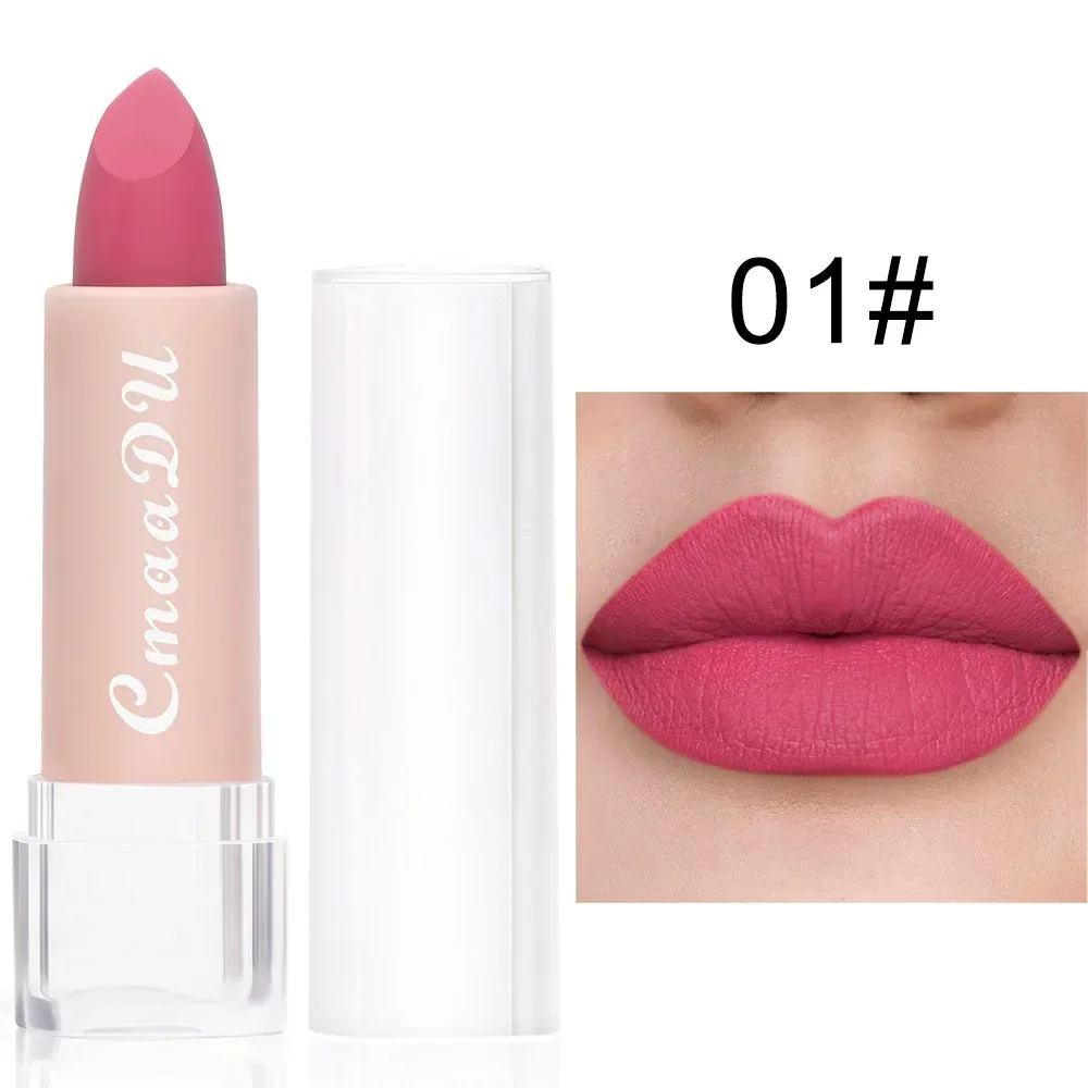 15 kleuren Matte Naakt Lippenstift Waterdicht Langdurige non-stick Cup Hydraterende Cosmetica Koreaanse make-up Voor Vrouwen Geschenken