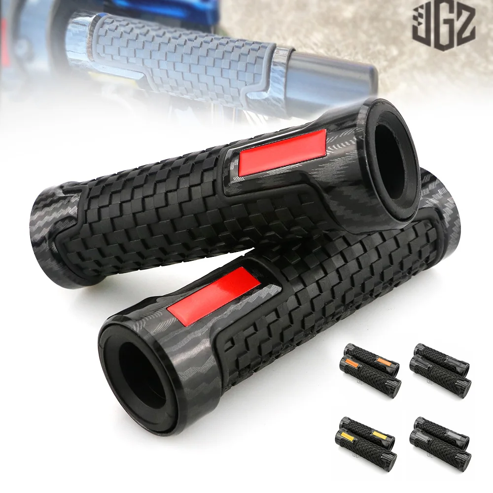 Motorcycle Rubber Gel Plastic Hand Grips Carbon Handlebar Grips Handgrips for Yamaha XMAX 300 250 400 2013 - 2023 Accessories