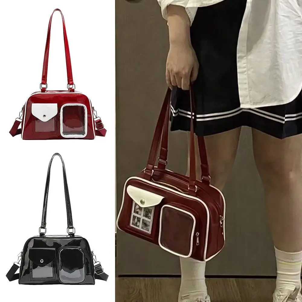 

Fashion Large Capacity Crossbody Bag PU Water-Resistant Underarm Bag Shoulder Bag