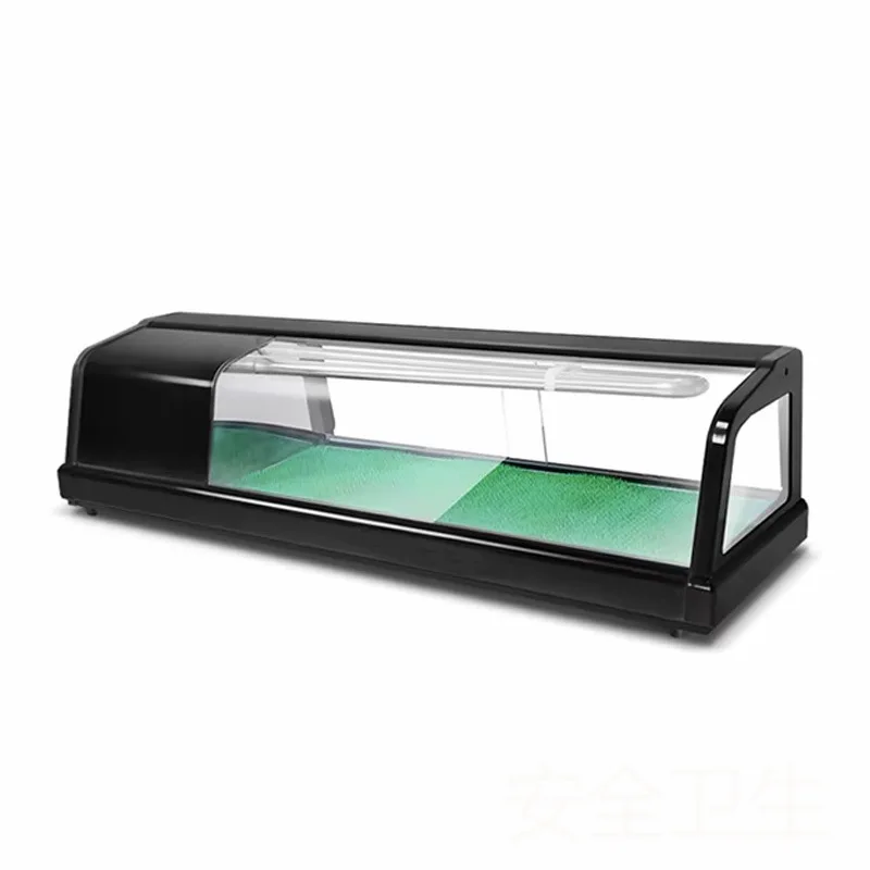 Luxury commercial salmon sashimi sushi refrigerated fresh-keeping cabinet small desktop single-layer fruit display cabinet