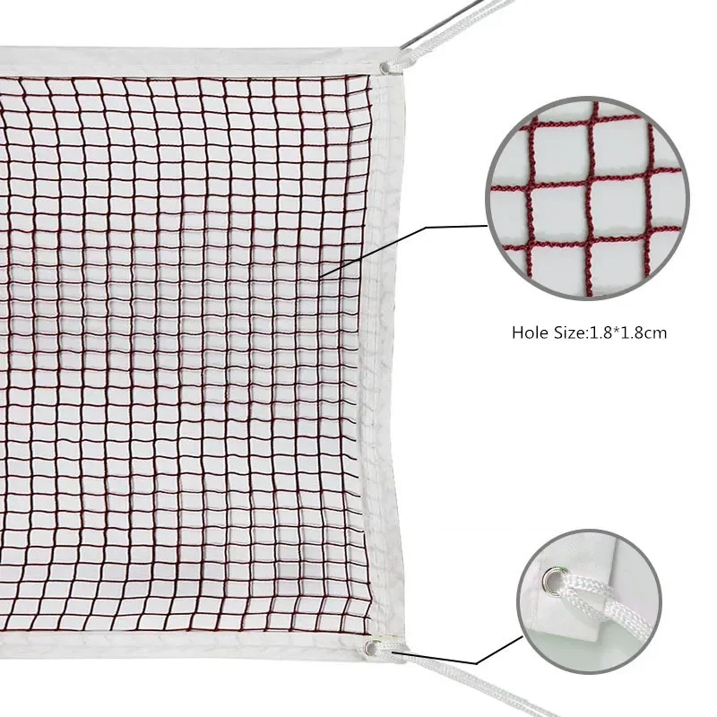 Polypropylene Edge Binding Badminton Net 6.m Indoor and Outdoor Competitions Volleyball Nets Sports Balls Accessories image 4