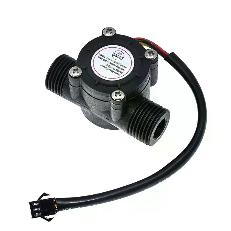 Water Flow Sensor DC 5-18V Flowmeter Hall Flow Sensor Water Control Liquid Flow Sensor Switch 1-30L/min 2.0MPa YF-S201