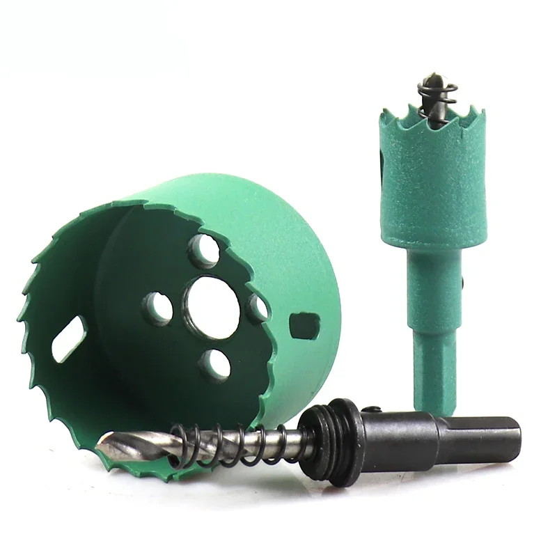6 uds 16-35mm HSS sierra perforadora de acero cortador de broca bimetálica para aluminio hierro acero inoxidable DIY cortador de madera brocas