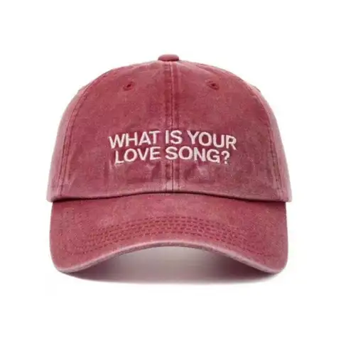 Kpop 3 Styles Washed Cotton Baseball Cap With Printed Distressed Soft Top Denim Hat Keep Swimming printing For Men & Women