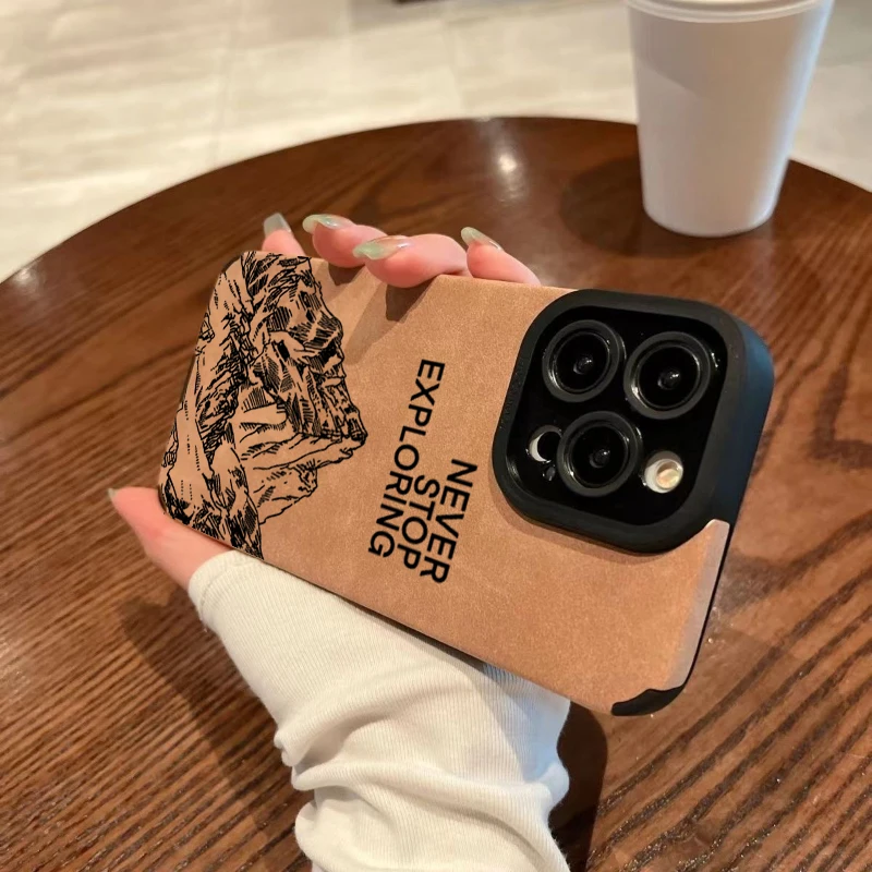 Obrázek 4: Moderní nikdy stop zkoumání telefon pouzdro pro iPhone 16 17 pro maxi 15 14 13 12 11pro pro maxi vzduch XR X XS 7 8 plus SE 2022 zakrýt