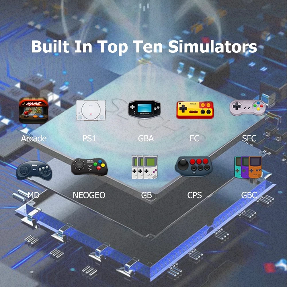 X12 plus handheld game console 7.1 Polegada portátil jogador de vídeo portátil, tela de alta definição, construído em 10000 clássico jogo livre