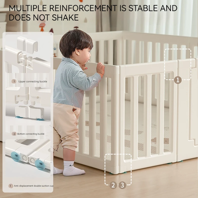 Parc en plastique solide et optimiste pour bébé, petit, intérieur, paradis, panneau de cour, clôture de sécurité pour enfant