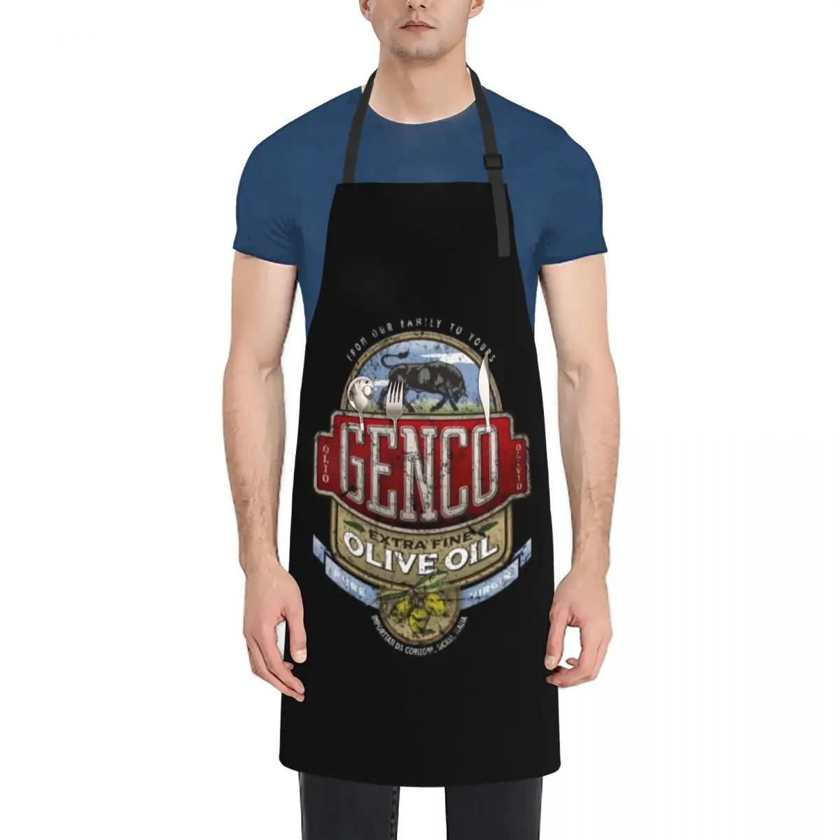 

GENCO OLIVE OIL Apron cook wear kitchen woman Kitchen For Man Apron