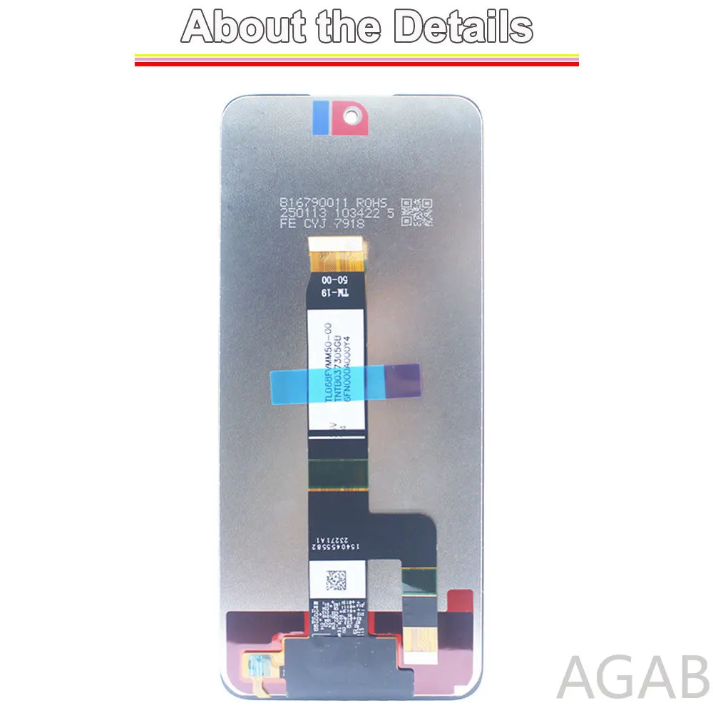 Strictly Tested LCD for Redmi 12 4G LCD Display Touch Screen Assembly Replacement Part for Redmi 12 4G 23053RN02A 23053RN02L LCD
