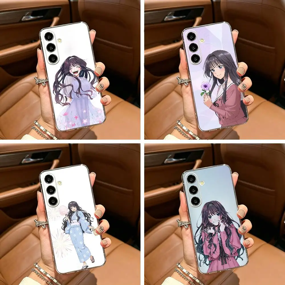 The Fragrant Flower K-Kaoruko W-Waguri Clear Soft Silicone Phone Case for Samsung Galaxy A71, A70, A52, A51, A40, A30