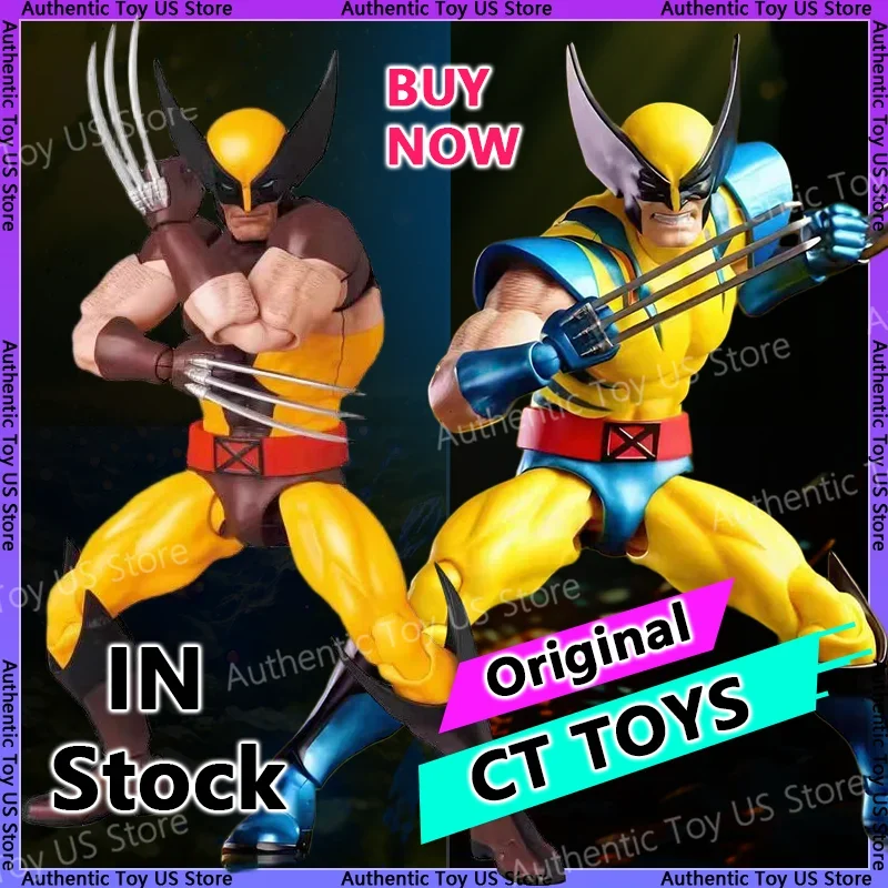 Original Ct Toys Wolverine Action Figure Deadpool Mafex 096 Figure Mafex 138 X Men Comic Version Figurine Collection Model Toys