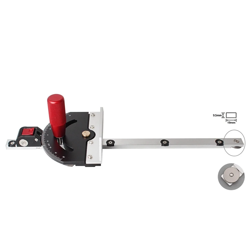 Table Saw Miter Gauge Handle Bench Router Miter Gauge Sawing Assembly Ruler DIY Carpenter Woodworking Tools