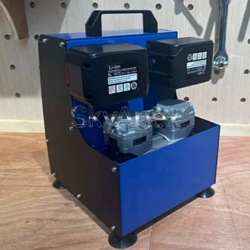 Lithium Battery Portable Low Noise Oil Free Air Compressor AC DC Dual Use Universal Pump Industry-Specific Equipment - view 3
