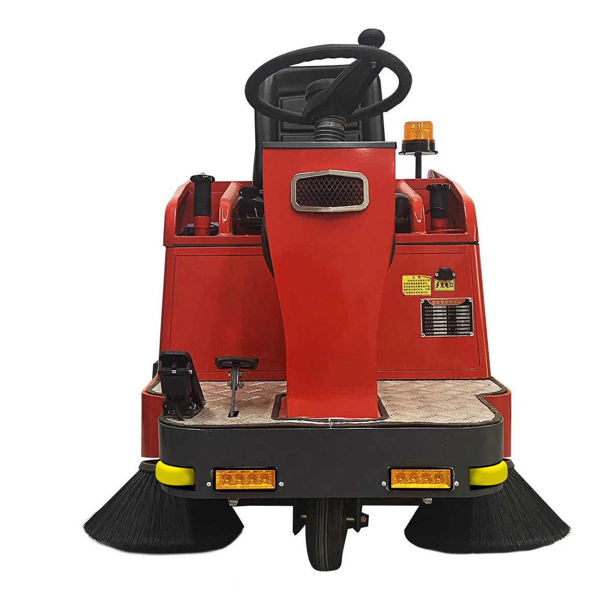 Hot Selling High Power Electric Street Sweeper Truck Leaf Collection New Walk-Behind 1050mm Cleaning Width 20L Tank